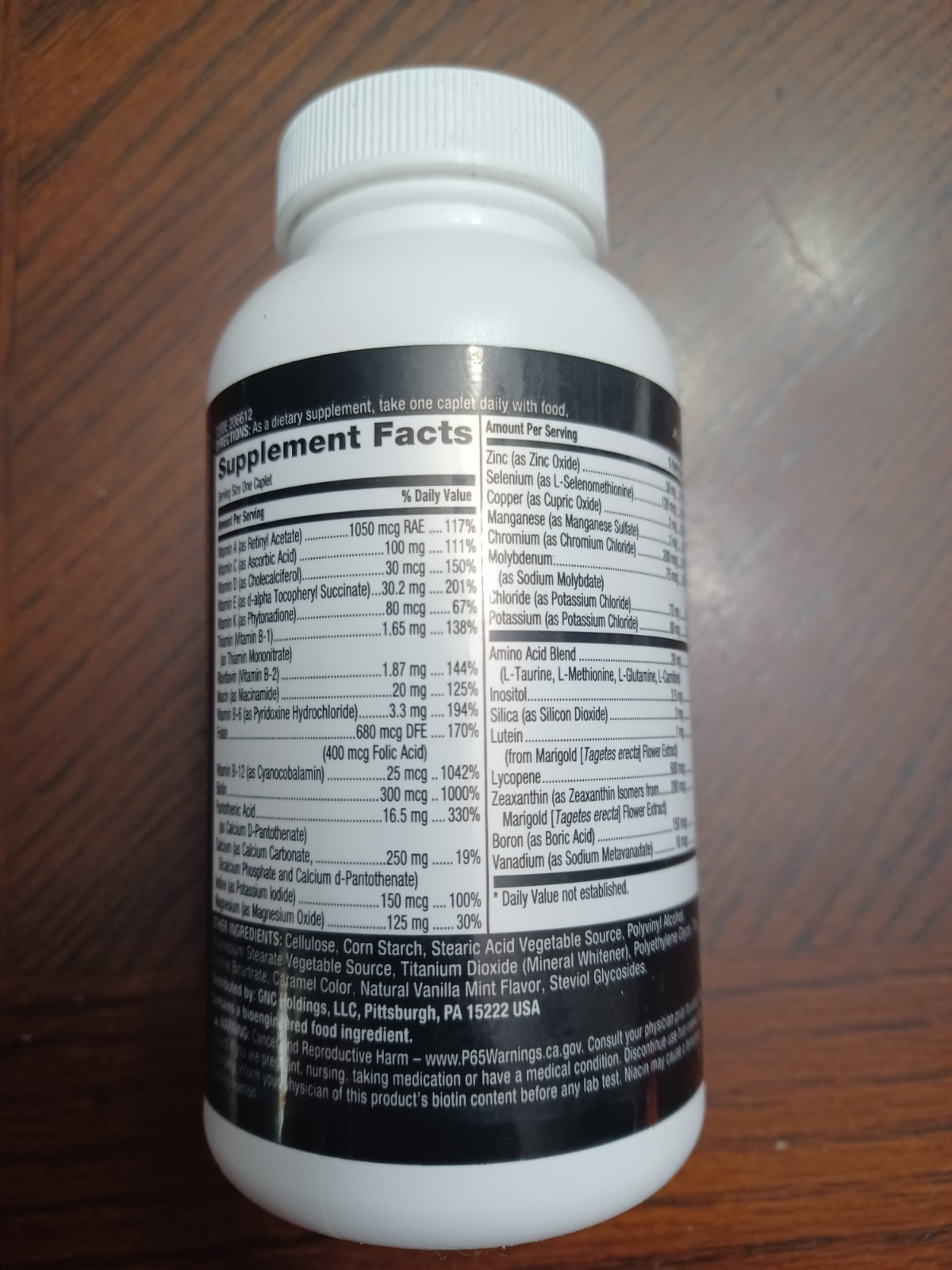 GNC Mega Men Essentials One Daily Multivitamin 60 Caplets Exp. 02/2027