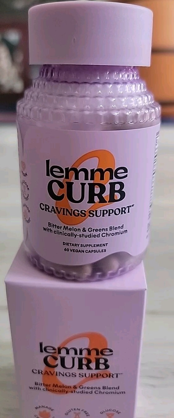 Lemme CURB Glucose And Cravings Support 60 Vegan Capsules Exp 05/2026 New Sealed