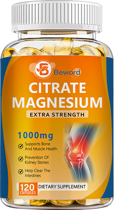 Magnesium Citrate 1000mg Capsules Super Strong Effective Capsules 120 Softgels