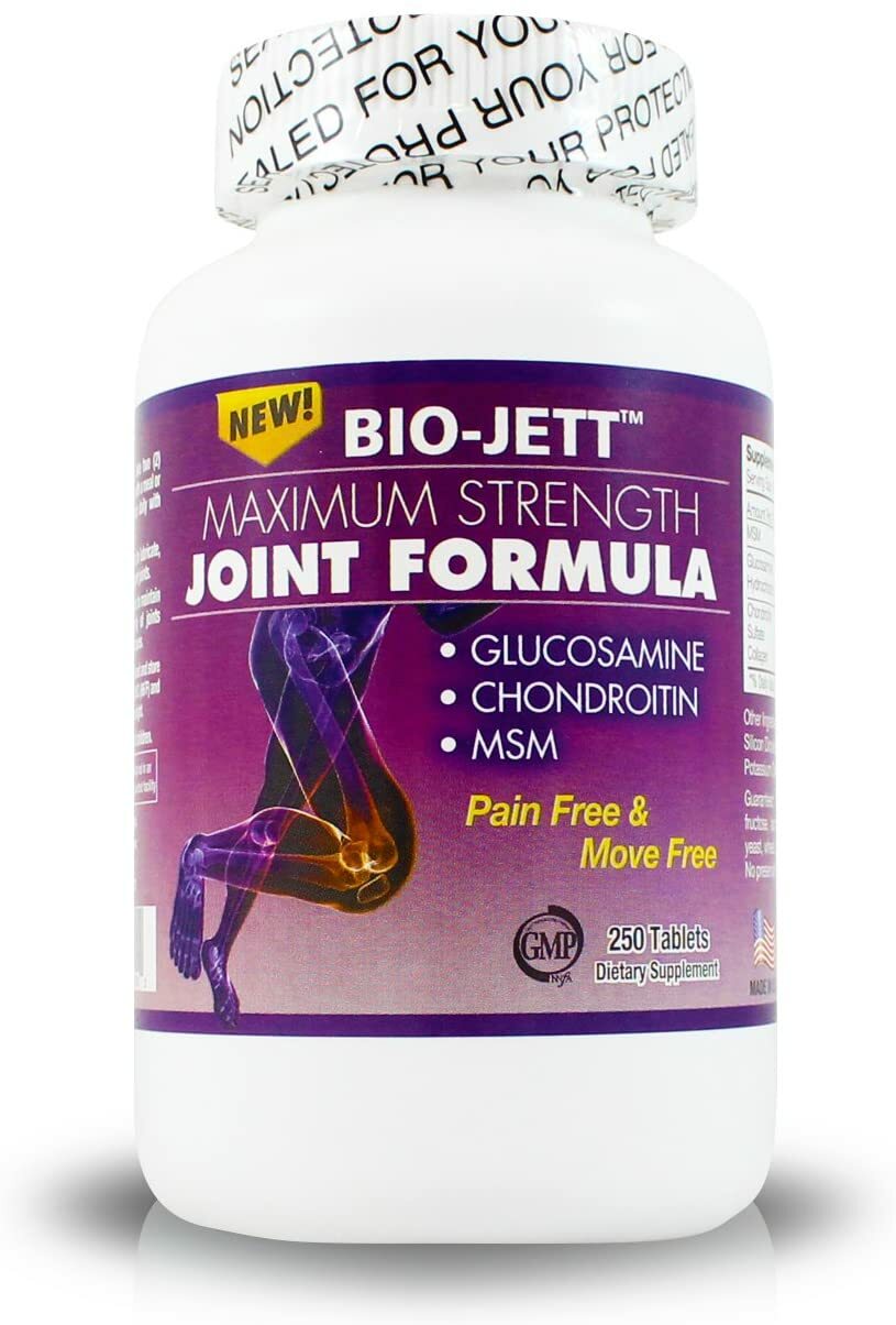Bio-Jett Maximum Strength Joint Formula 250 Tablets Made in USA, Free Shipping