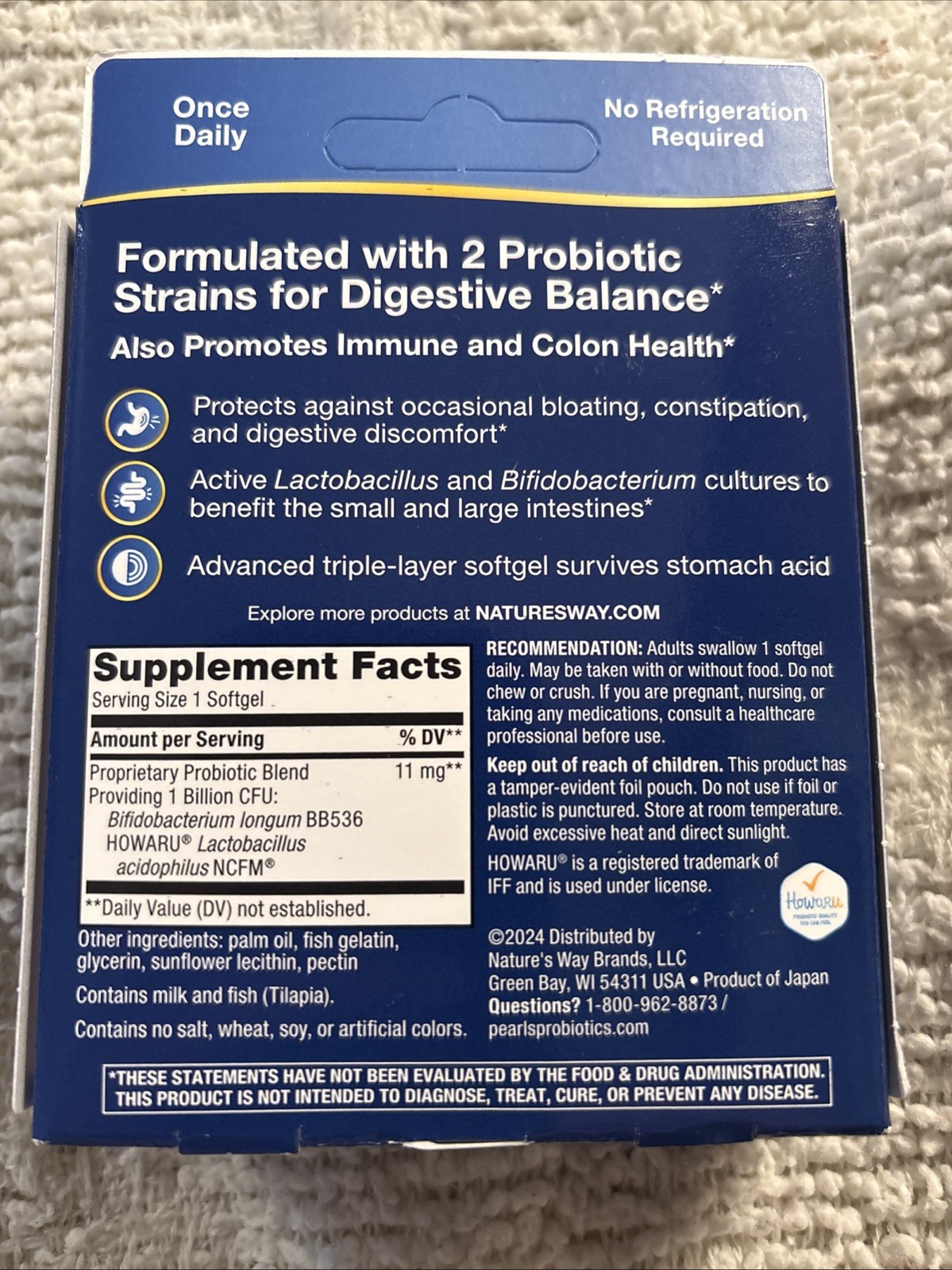 Nature’S Way Acidophilus Probiotic Pearls, Supports Digestive 90 Softgels 06/26