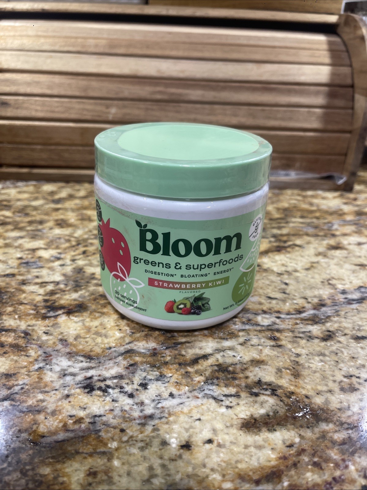 Bloom Greens & Superfoods Powder Strawberry Kiwi 30 Servings 6.39 oz NEW! 12/26