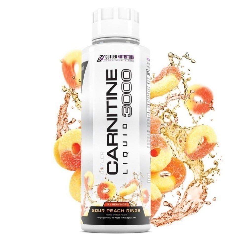 Cutler Nutrition Liquid Carnitine 3000mg Sour Candy 31 Servings various flavors