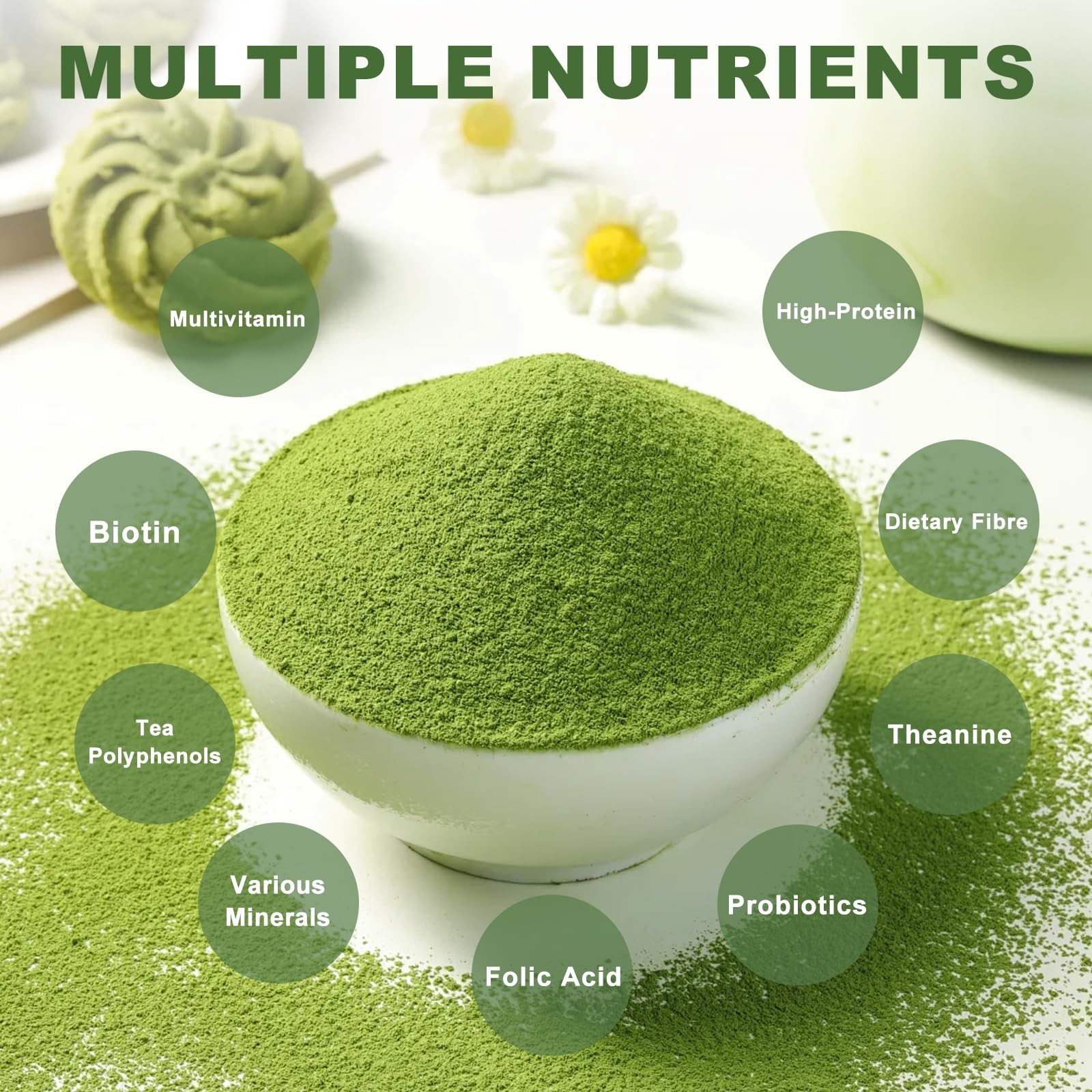 DR.YES Organic Grade Matcha Powder Premium First Harvest Tea, Energy Boost, …