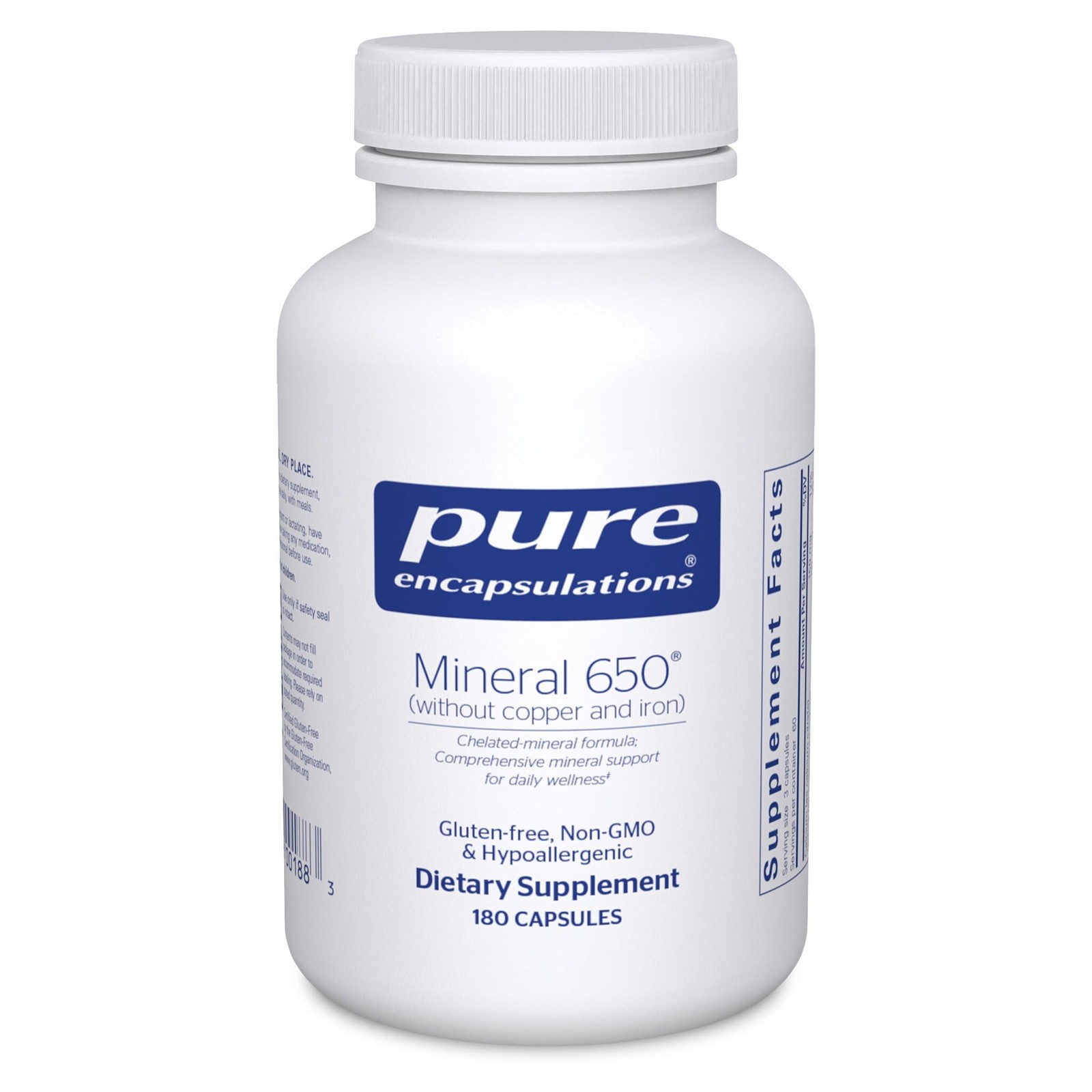 Mineral 650 Without Copper & Iron Hypoallergenic Combination of Balanced