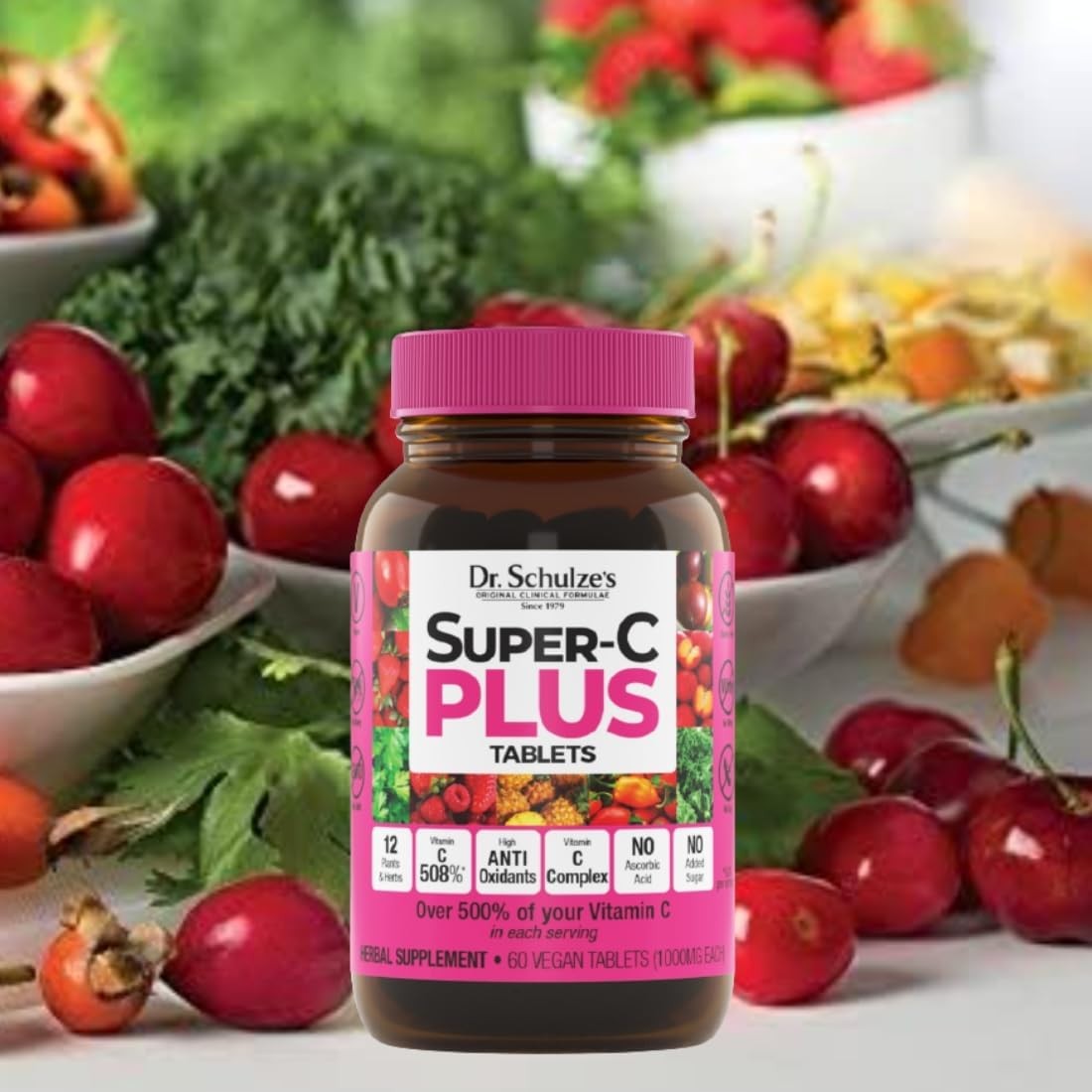 Dr. Schulze’s, Super-C Plus, Clinical Herbal Formula, Dietary Supplement 1000 mg