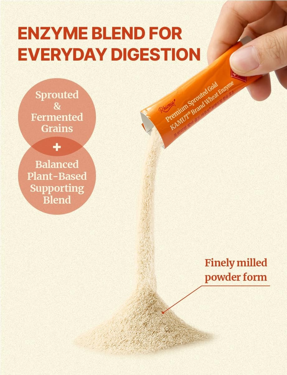 Fermented Sprouted Wheat Enzyme Powder, 3g x 30 Sticks, Injeolmi Flavor, Healthy