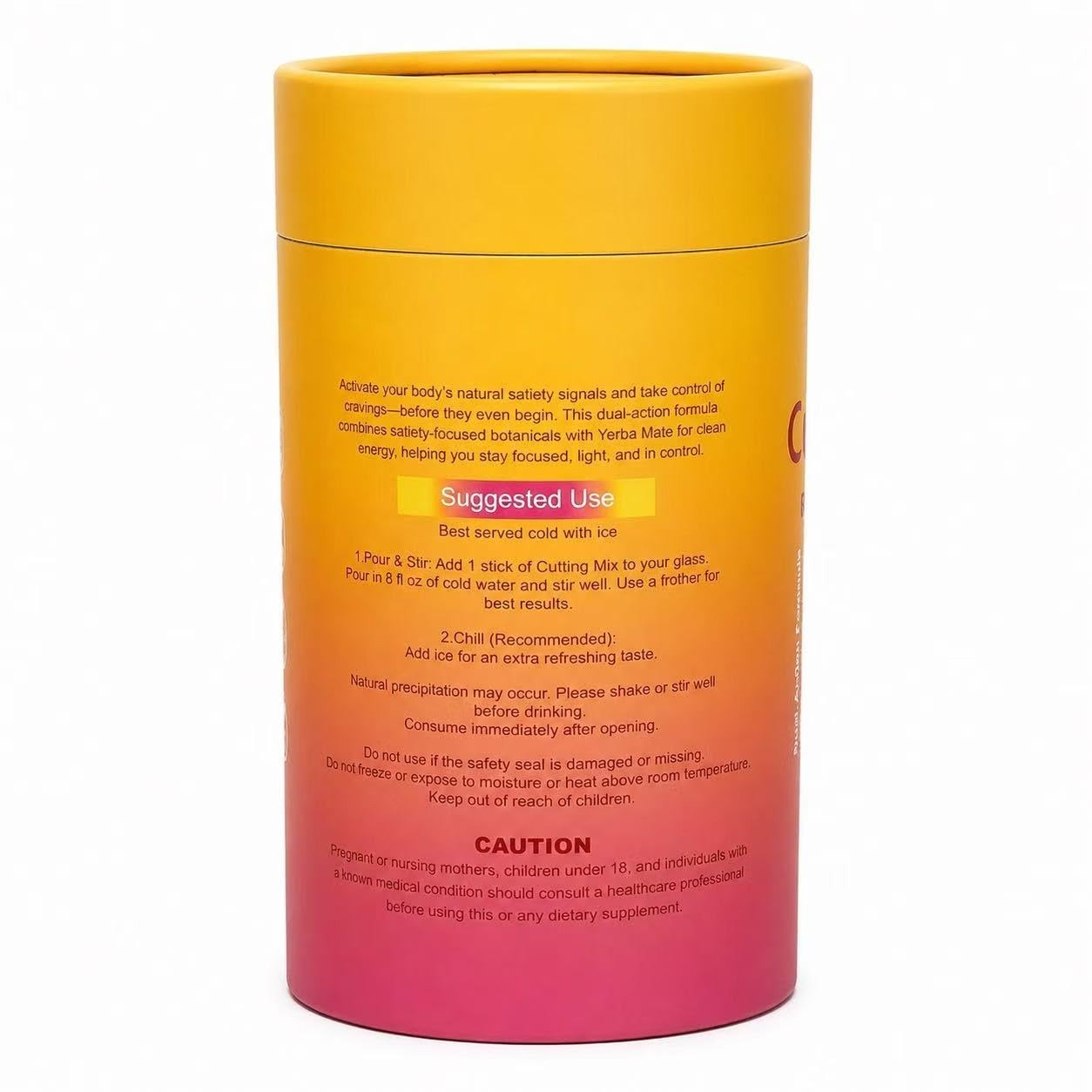 Sugar-Free Cutting Drink Mix – Berberine, Chromium, Metabolism Support | Vegan,