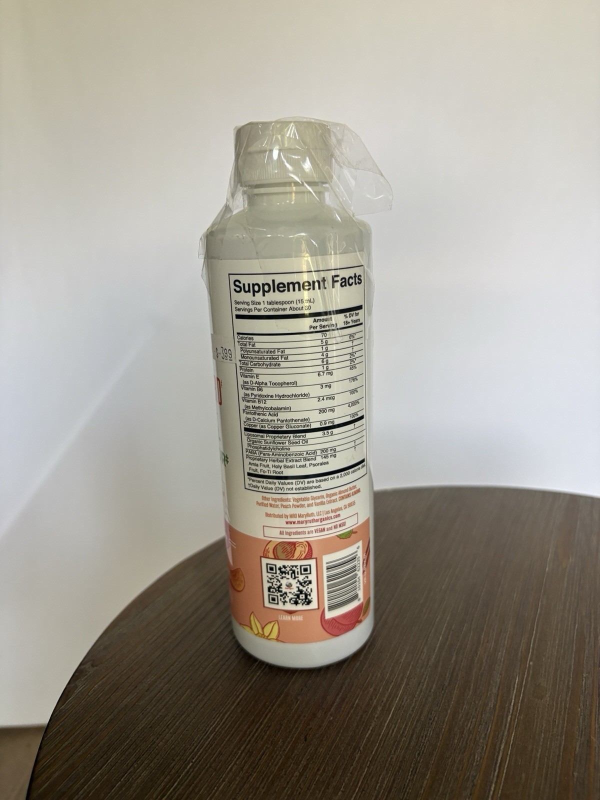 Mary Ruth’s Gray Guard Supports Natural Hair Color Peach Vanil 15.22 Oz 30 Servs