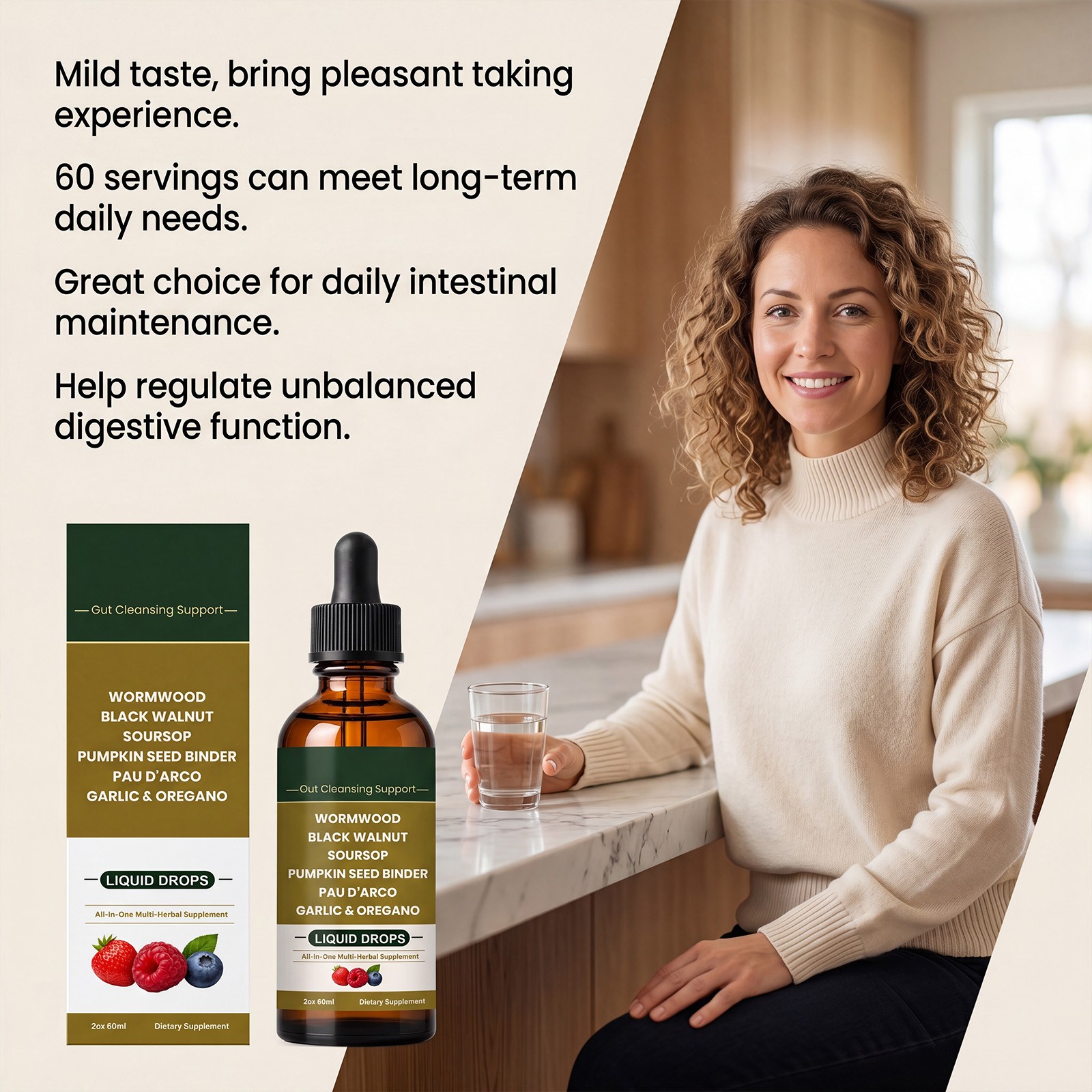 LUMVELLE Wild Harvested Wormwood Herbal Liquid Botanical Supplement Drops 1-5pcs