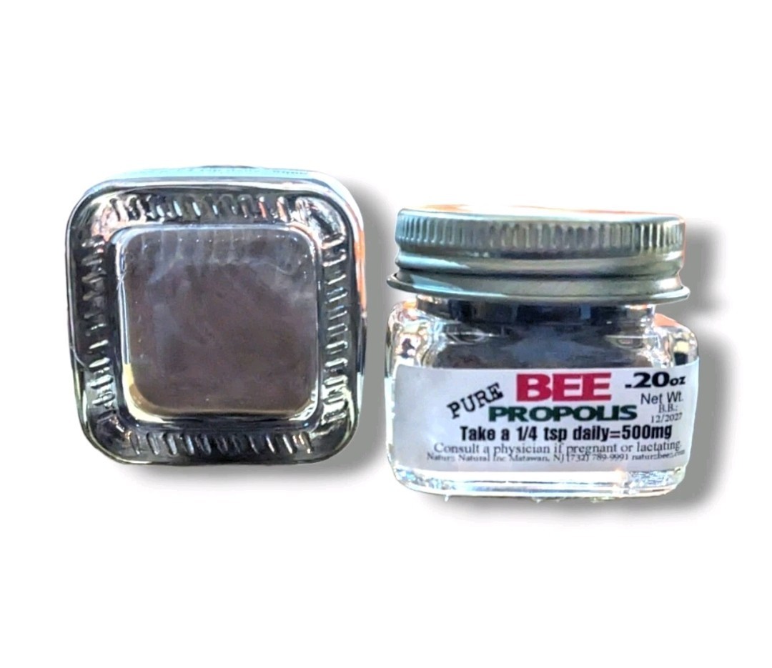 BEE PROPOLIS 0.5oz (4 Jars= Total 2oz) CONVENIENCE Size 100% PURE RAW PROPOLIS