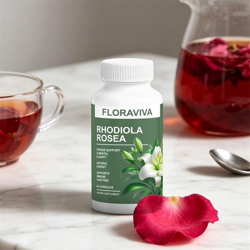2-Pack Rhodiola Rosea Capsules – Floraviva for Energy, Focus, Mood
