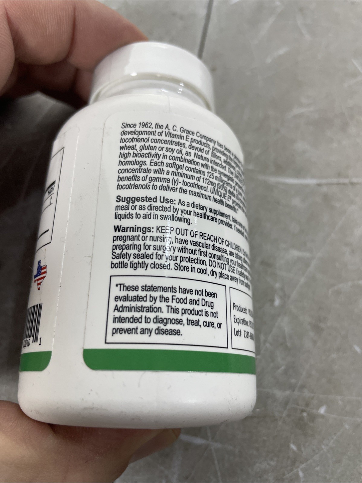 Unique E, Tocotrienol, 125 mg, 60 Easy To Swallow Softgels