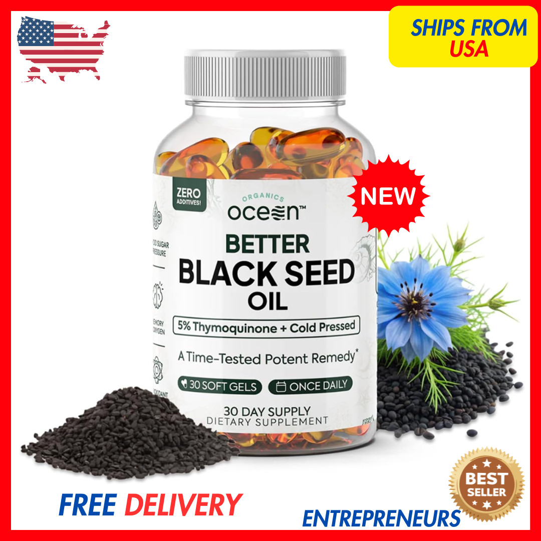 Organics Ocean Better Black Seed Oil Cold Pressed – 30 Softgels