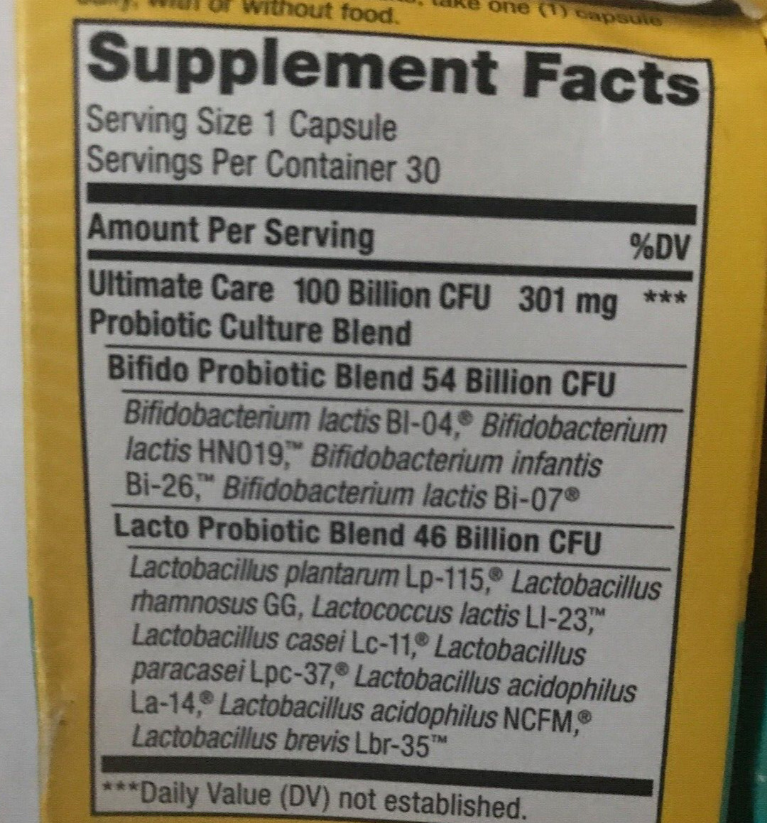 3 Renew Life Ultimate Flora Ultimate Care Probiotic 100 Billion – 30 Ships Cold
