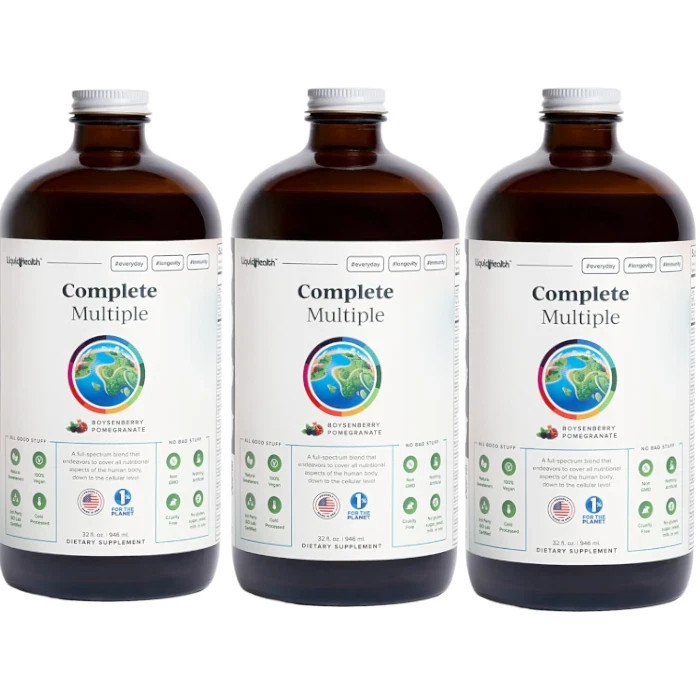 Complete Multiple Liquid – Boysenberry Pomegranate 32 fl. oz Each (Pack of 3)