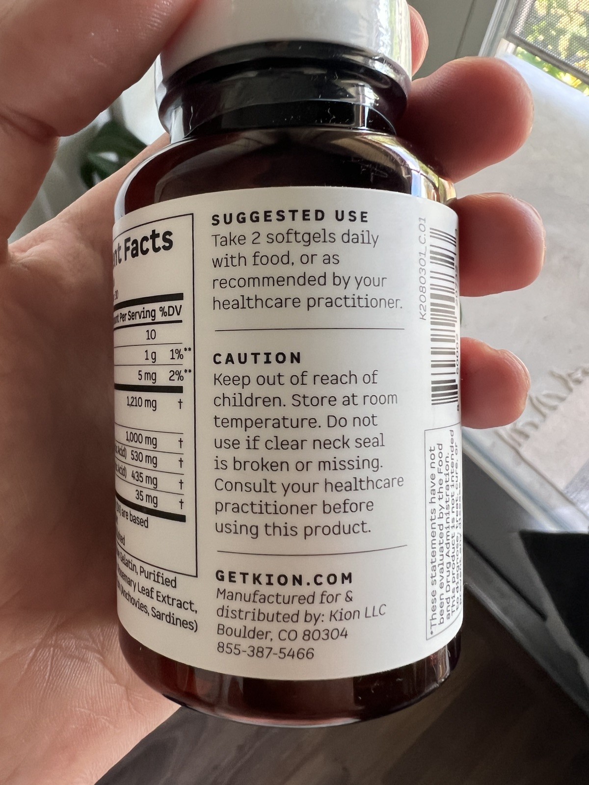 Lot of 4 Kion Omega Fish Oil || 120 Day Supply || EXP: 10/27