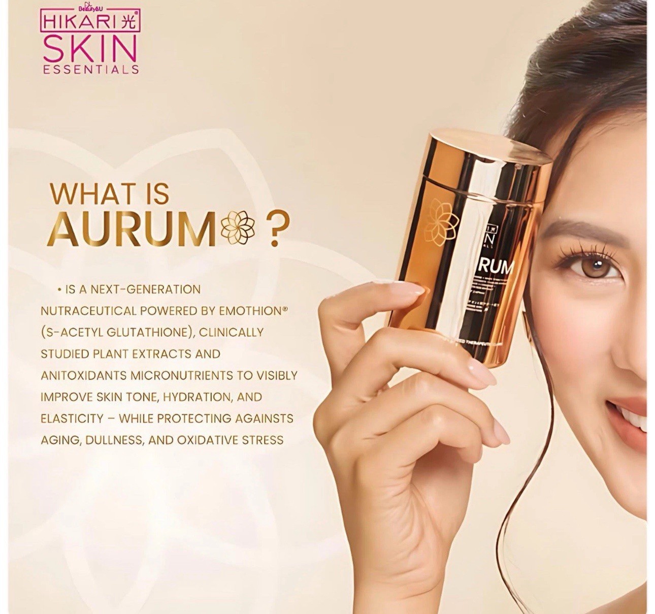 Hikari Aurum S-Acetyl Glutathione Sakura White Tomato Ceramide 30 Capsules