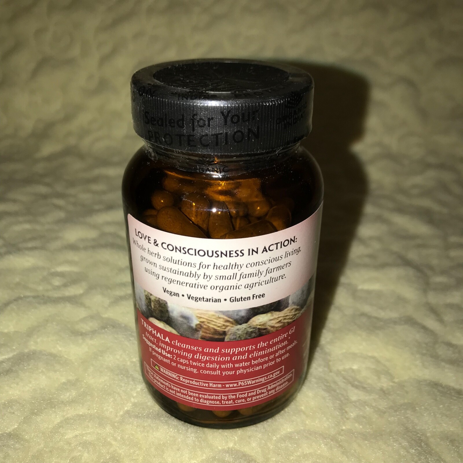 Organic India Triphala Digestion & Colon Cleanse 90 Vegetarian Capsules Exp 7/27