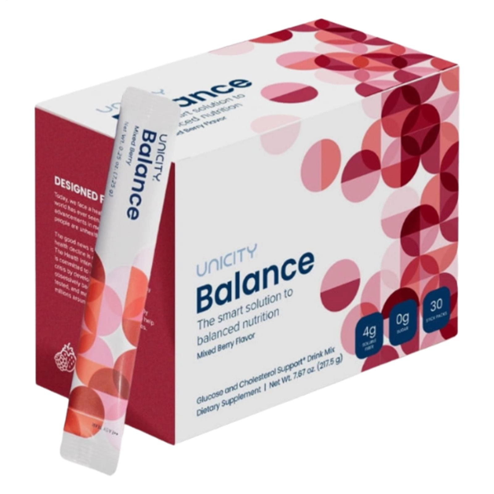 Unicity Balance NATURAL Mixed Berry/Orange, 30 Stick Packs