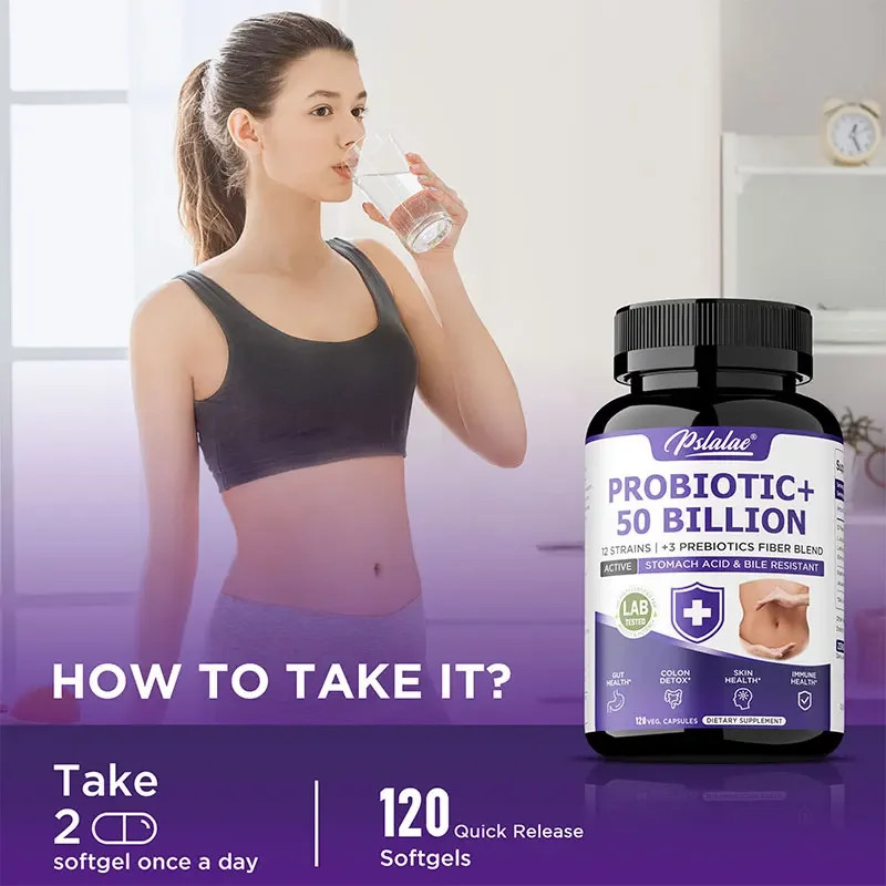 Probiotic+ 50 Billion 240pcs -Promotes Intestinal Health,Relieves Gas & Bloating