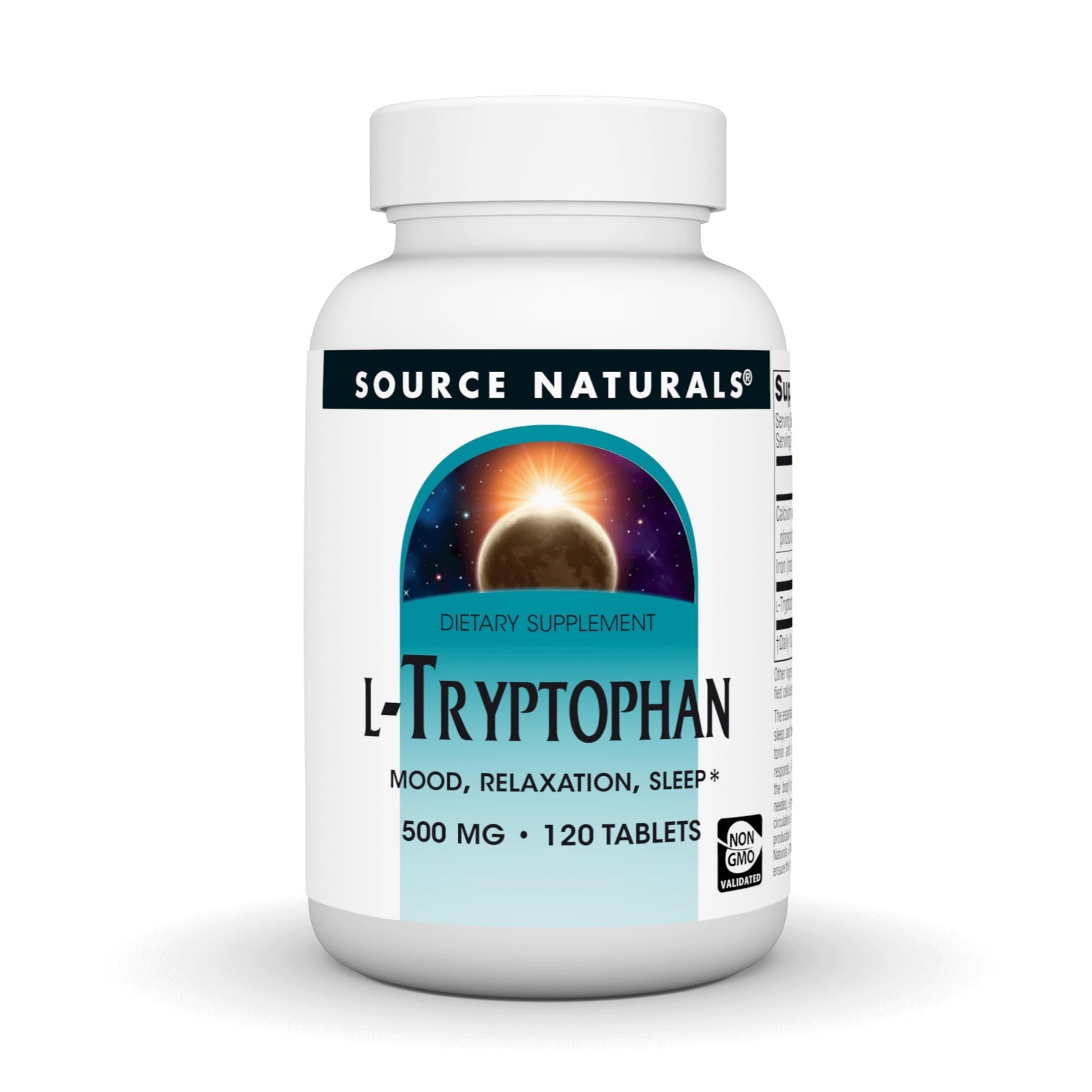 L-Tryptophan 500mg for Mood Support, Relaxation & Sleep Aid – 120 Tablets