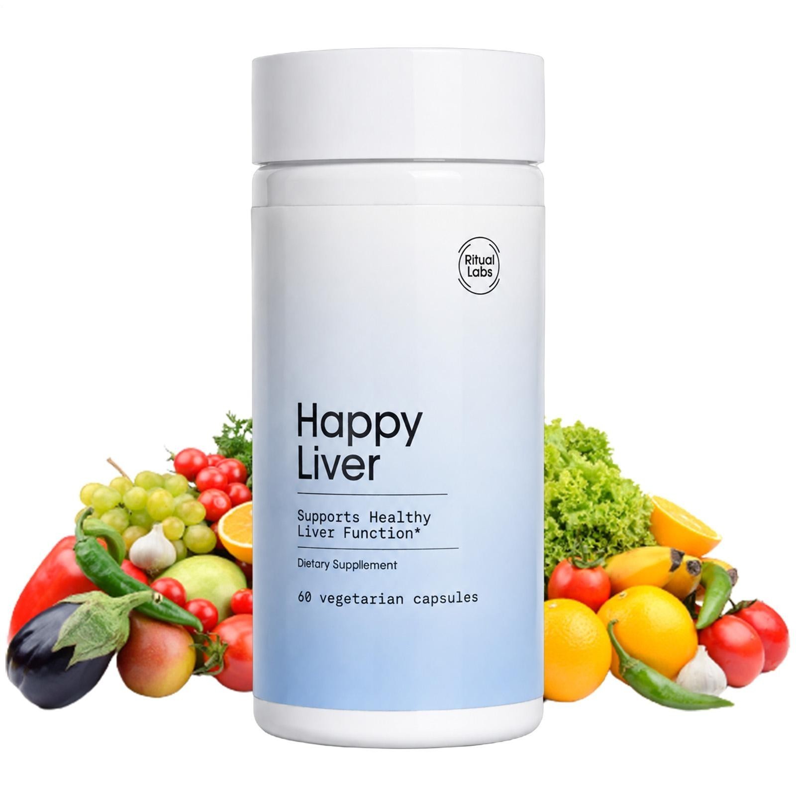 Happy Liver by Ritual Labs 60 Vegetarian Caps Dietary Supplement Healthy Liver
