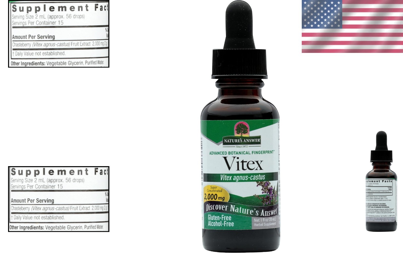 1oz Vitex Berry Extract – Supports Female Hormonal Balance Naturally