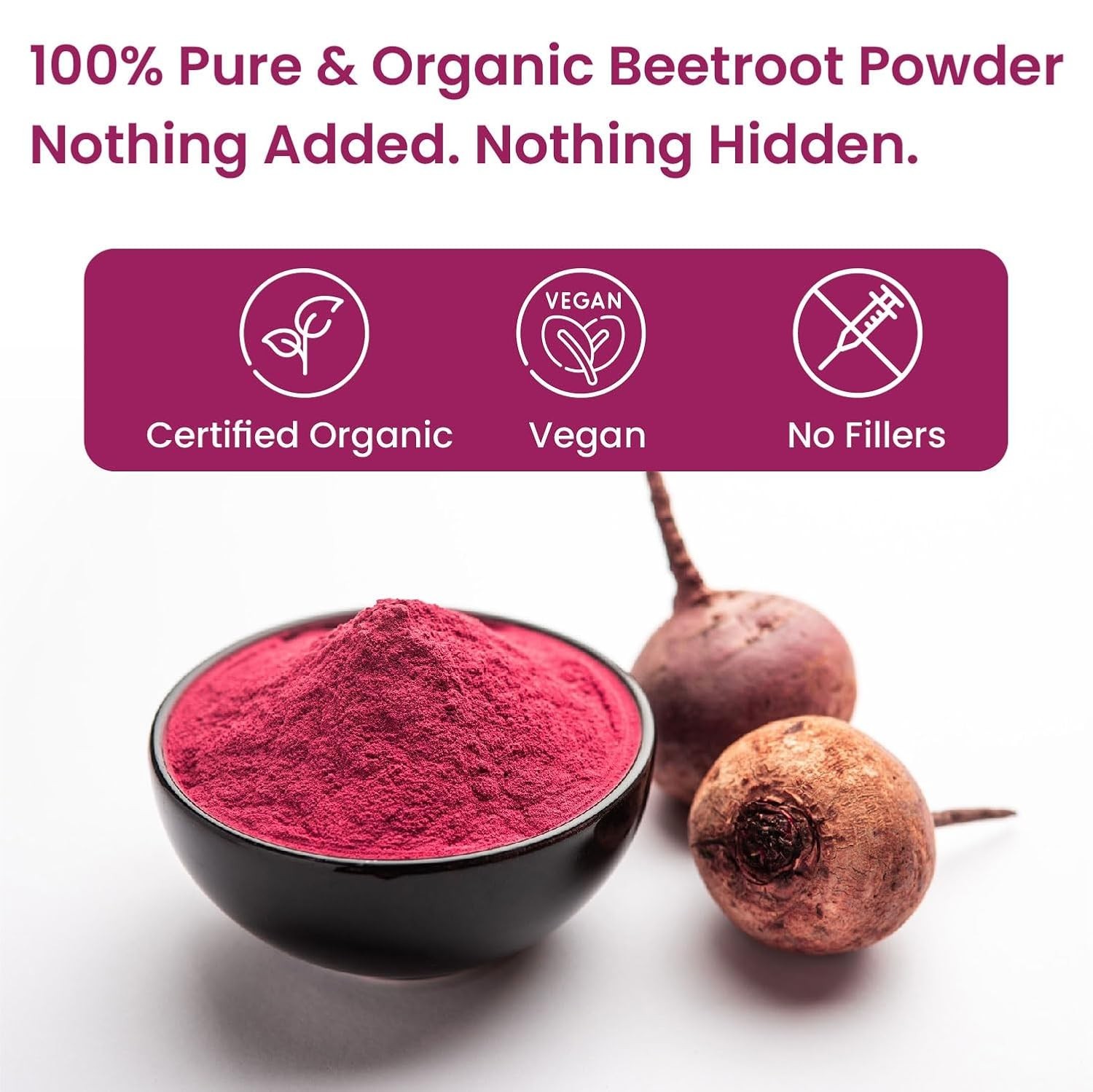Himalayan Organics Organic Beetroot Powder 100gm For Face, Skin &Hair Drinking f