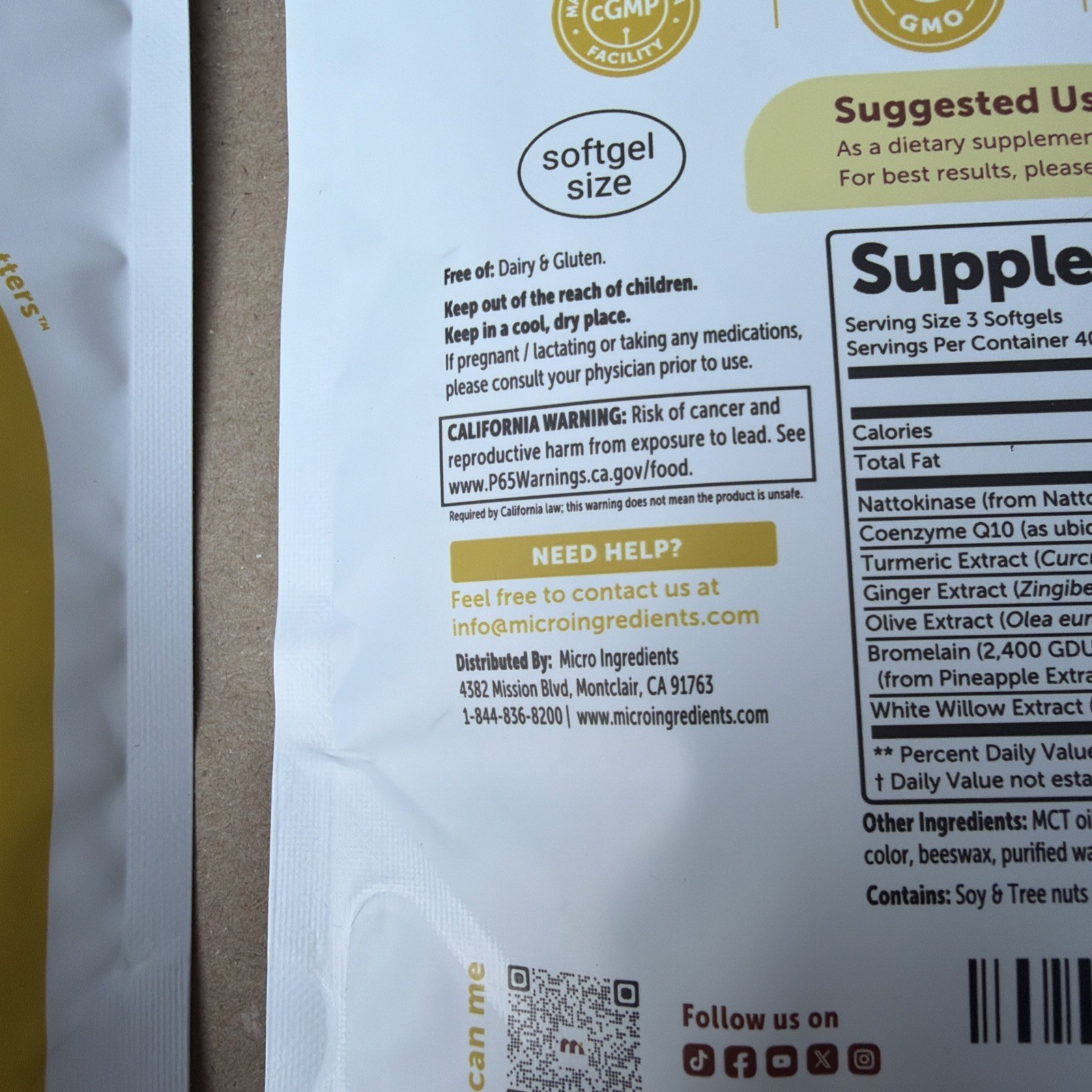 2 Pack 7-in-1 Nattokinase Supplement, 120 Softgels 4000 FU Per Serving 04/2028