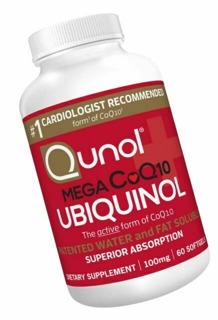 Qunol Mega Ubiquinol CoQ10 Vitamins 100mg – 60 Softgels