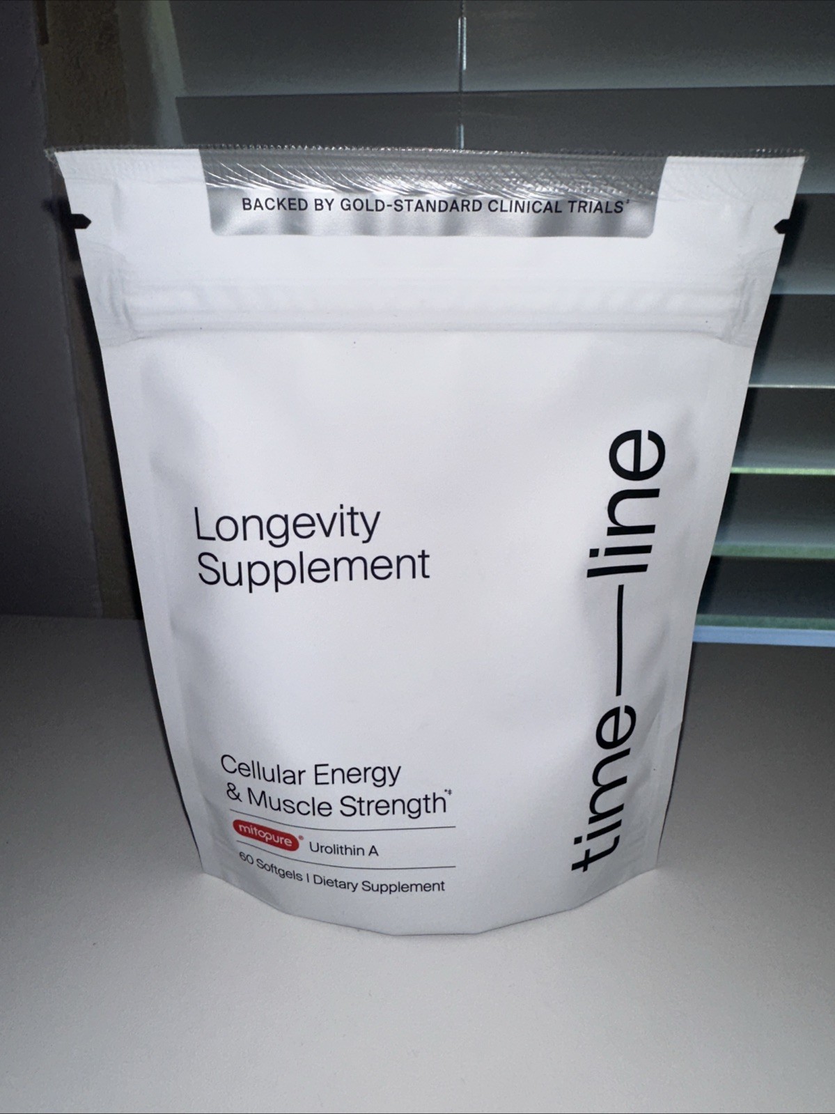 Time-Line Longevity Supplement Mitopure Urolithin A 60 Softgels Exp 03/2028 New
