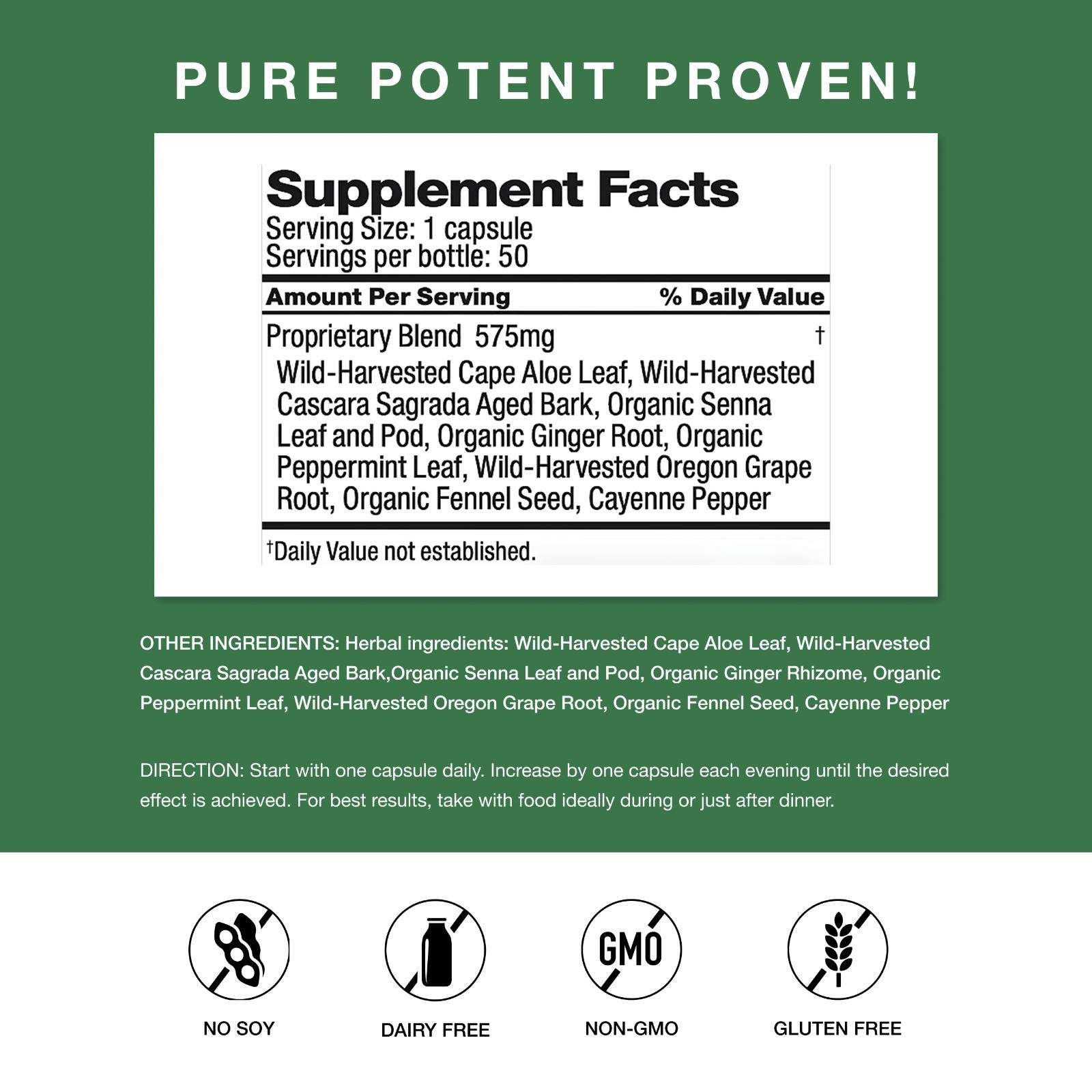Simply Herbs Easy Go Bowel Mover – Colon Support – 50 Count