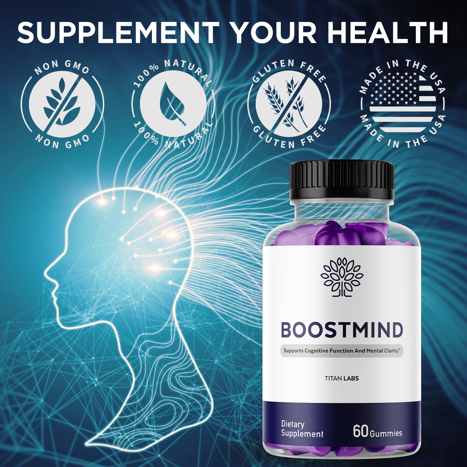 (5 Pack) Boostmind Gummys Advanced Brain Support Vitamin Boost Mind 300 Gummies