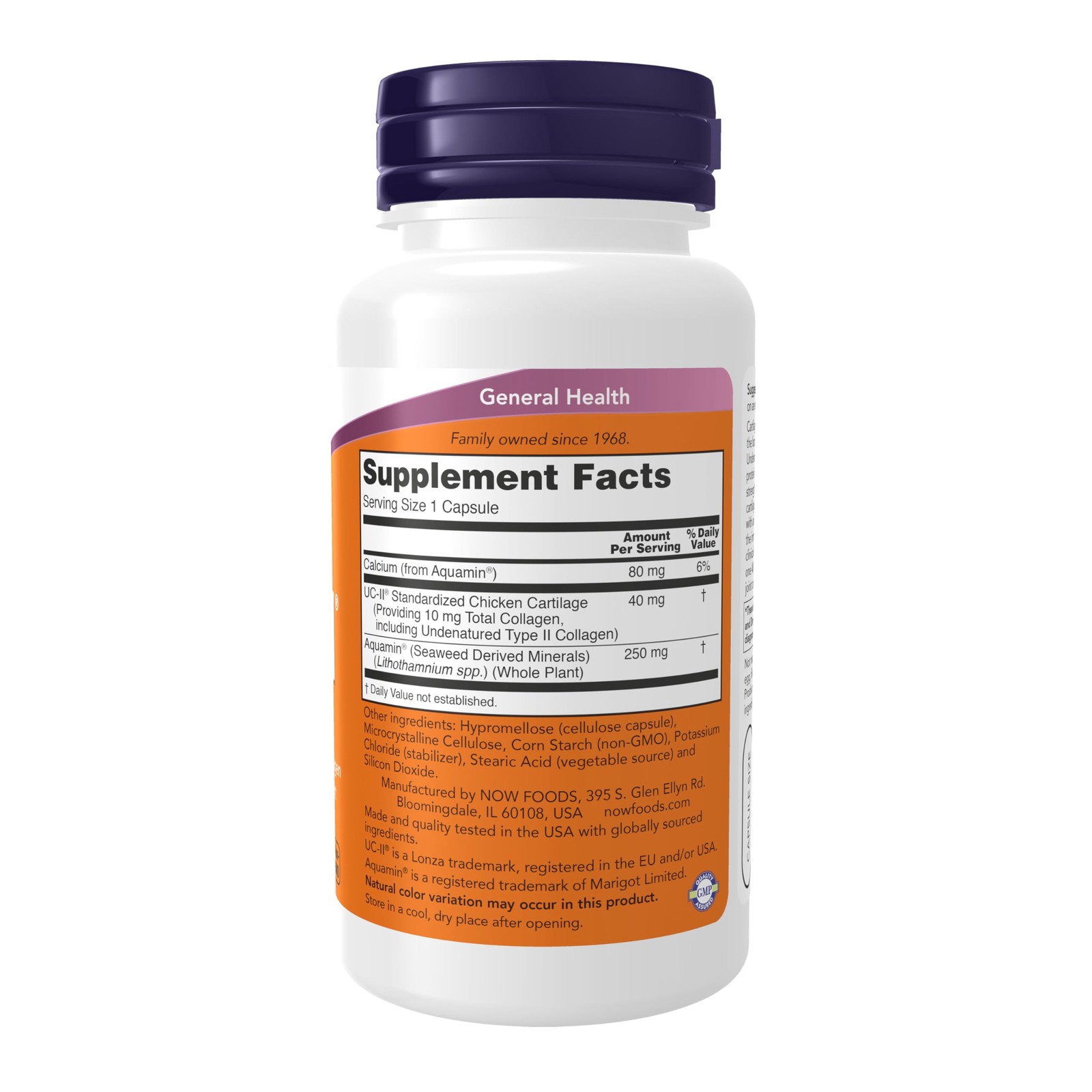 NOW Foods Supplements, UC-II Type 120 Count (Pack of 1), Off White W/Speckles