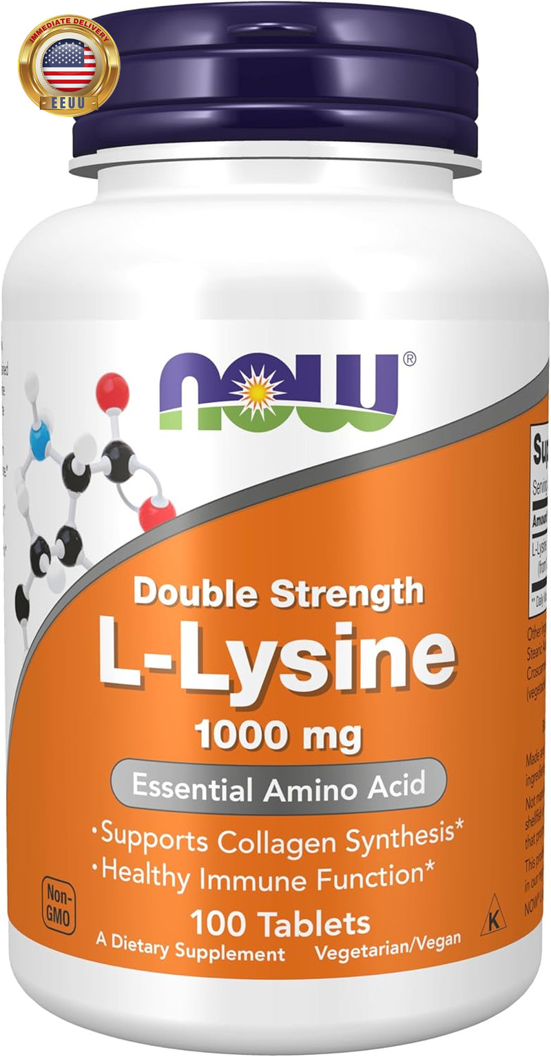 Supplements, (L-Lysine Hydrochloride) 1,000 Mg, Double Strength, Amino Acid, 100