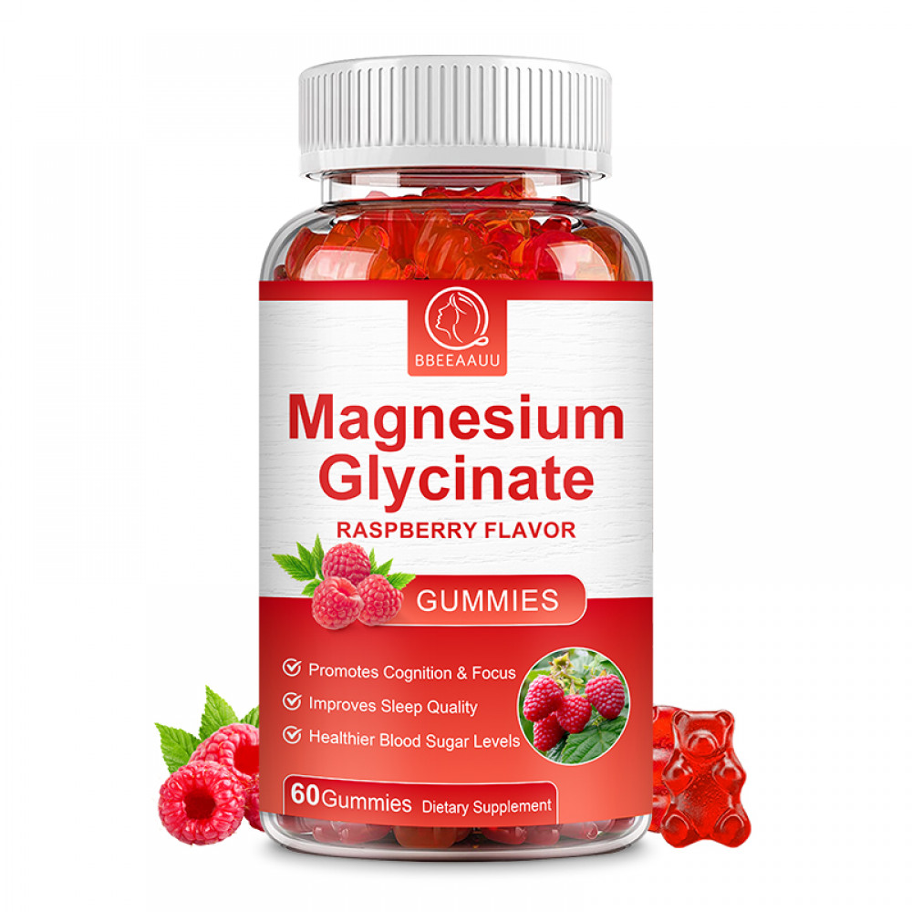 500mg Magnesium Glycinate Gummies Improve Sleep Promotes Cognition & Focus 120pc