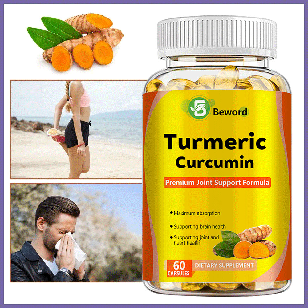 Turmeric Curcumin with Ginger Black Pepper 60ct Joint Pain Max Strength