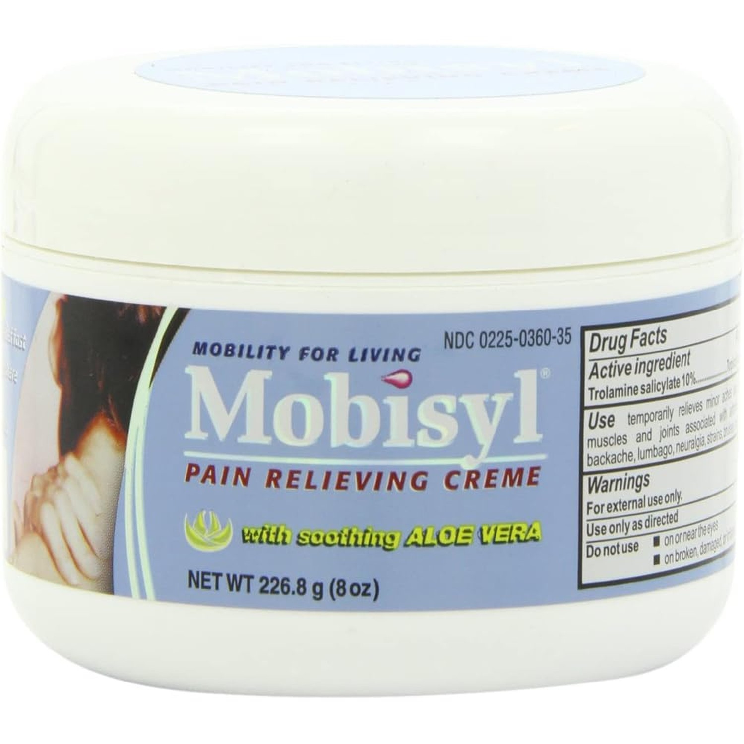 Pain Relieving Creme with Soothing Aloe Vera, 8.0-Ounce Jar (Pack of 2)