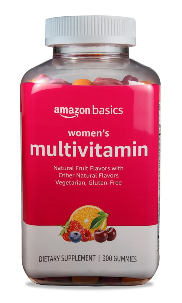 Amazon Basics Women’s Multivitamin, Mixed Berry Flavor, 300 Count (Pack of 1)