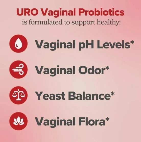 3PACK URO O Positiv Vaginal Probiotics for Women pH Balance w/ Prebiotic