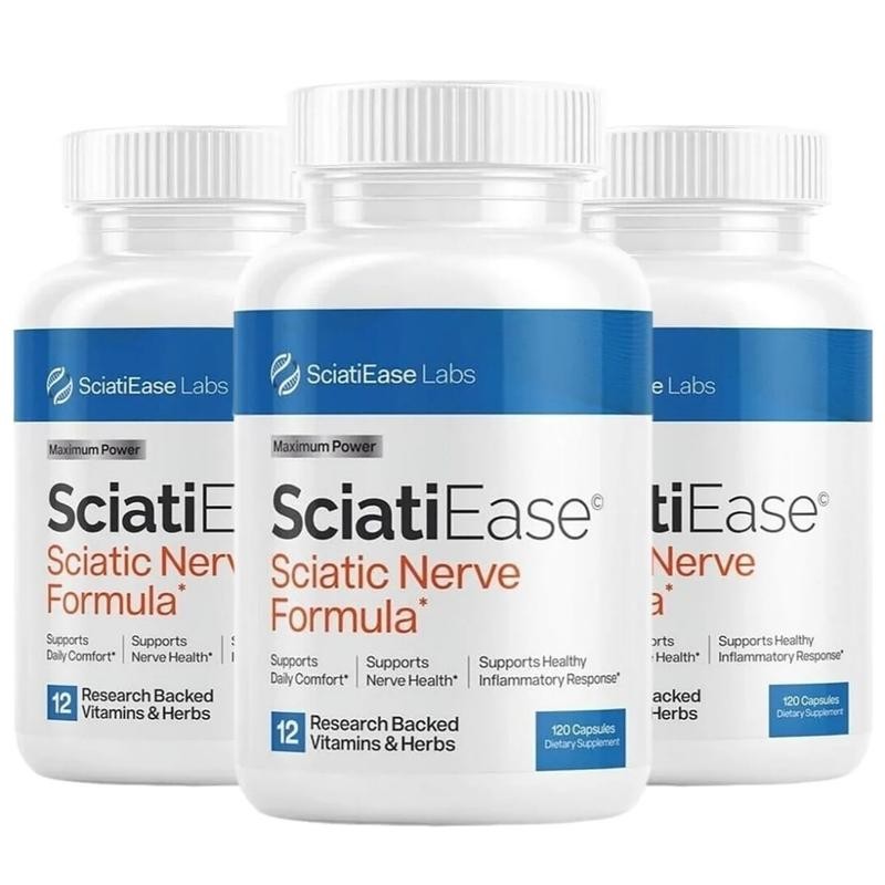Sciatic Supplement Support Nerve Capsules Pain Relief & Nerve Wellness, 120 for