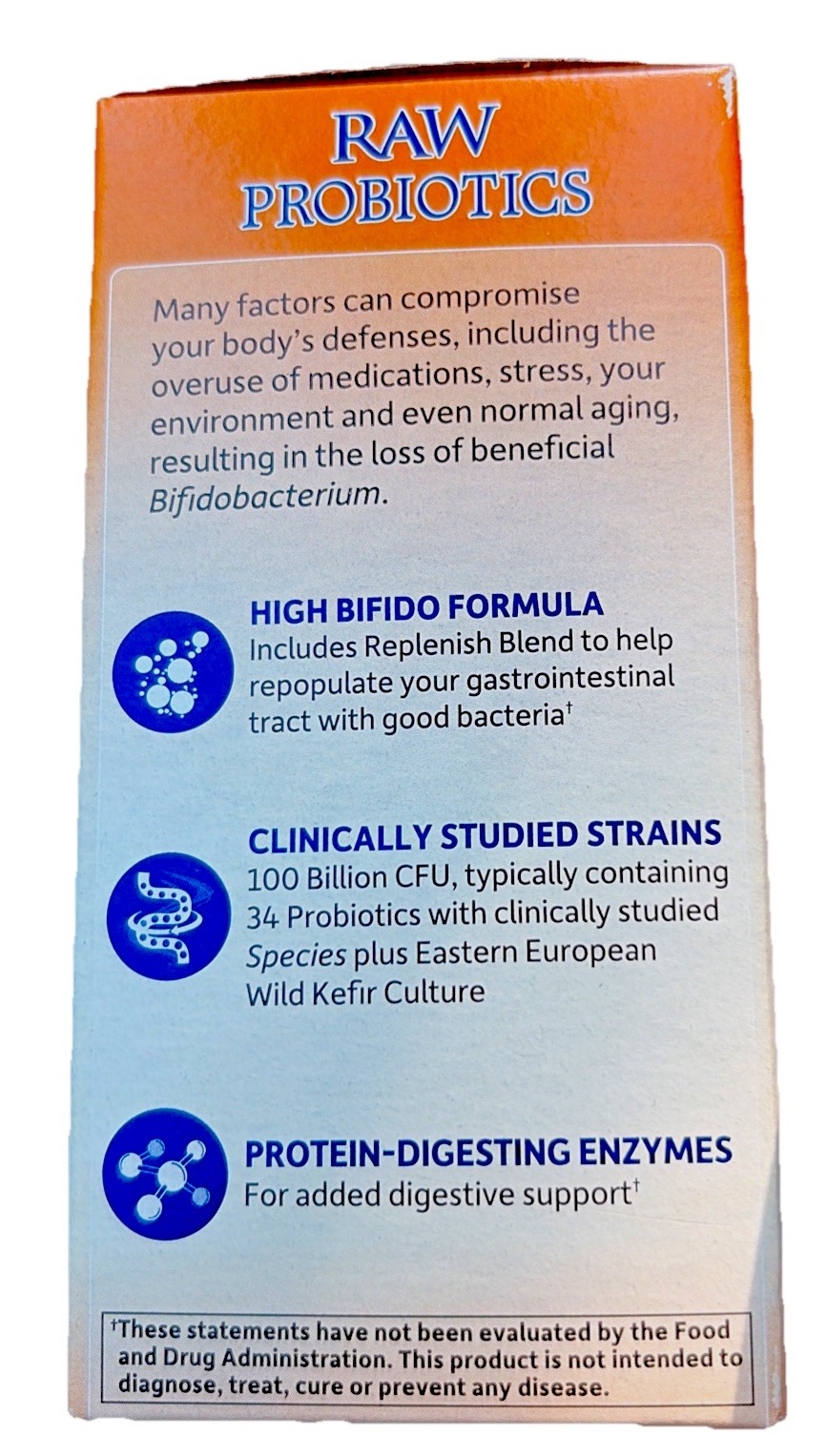 Garden of Life RAW Probiotics Ultimate Care Shelf Stable 30 Caps FREE SHIPPING