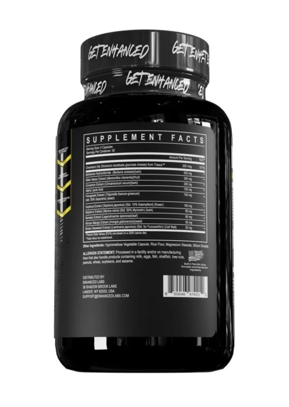 Enhanced Labs SLIN Nutrient Partitioner BuildMuscle New Sealed 120 Caps 06/2027