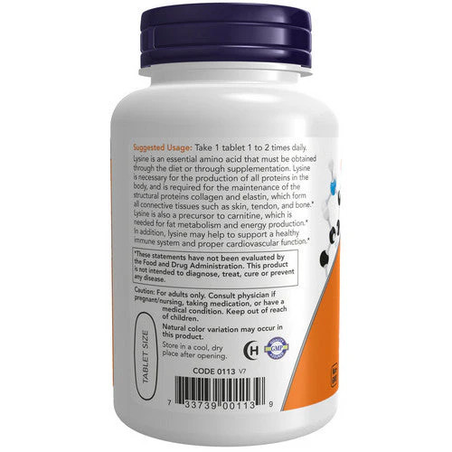 L-Lysine 1000 mg 100 Tabs By Now Foods