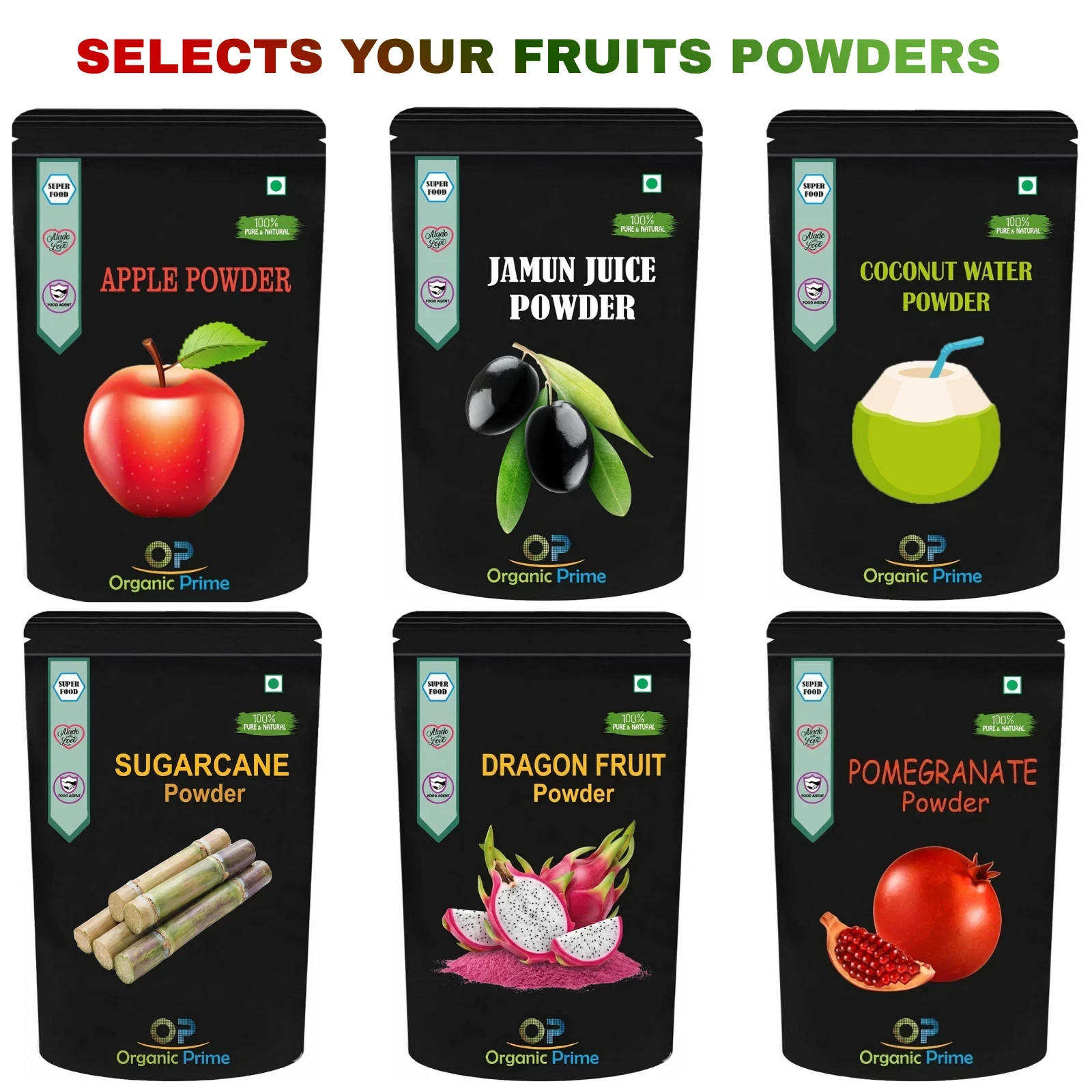 Organic Prime Pure Fruit Powder – Choose 100% Natural Vegan Superfood