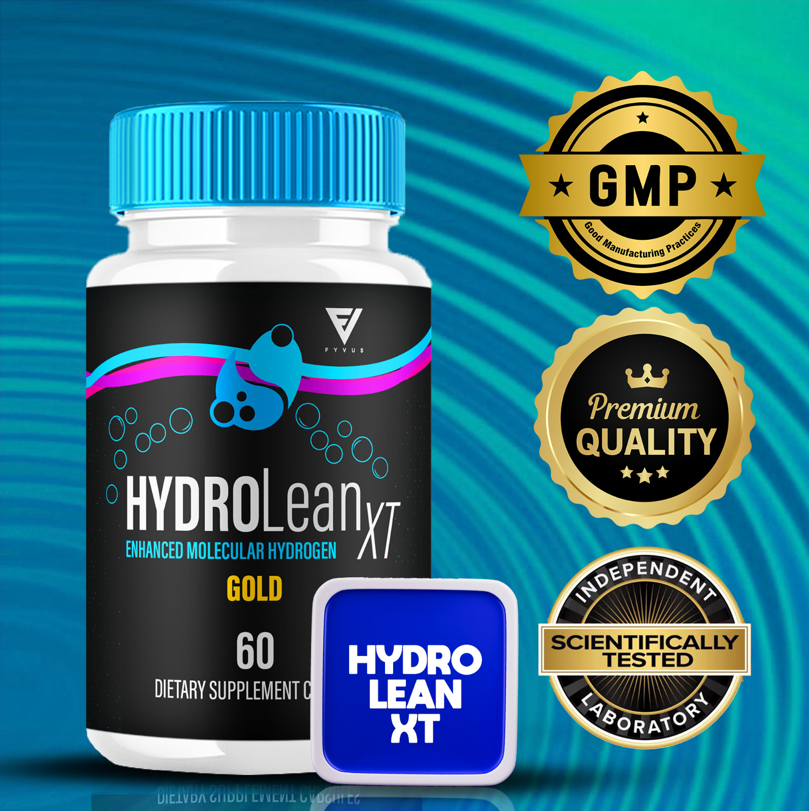(2 Pack) HydroLean XT Gold Capsules, Hydro Lean XT Weight Loss (120 Capsules)