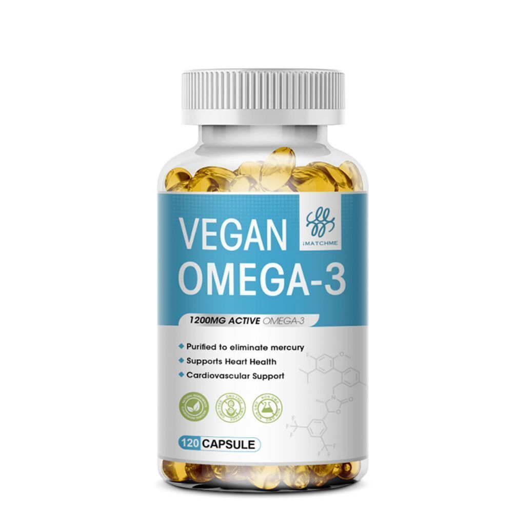 60/120PCS Omega 3 Oil Capsules 3x Strength 1200mg EPA & DHA, Highest Potency