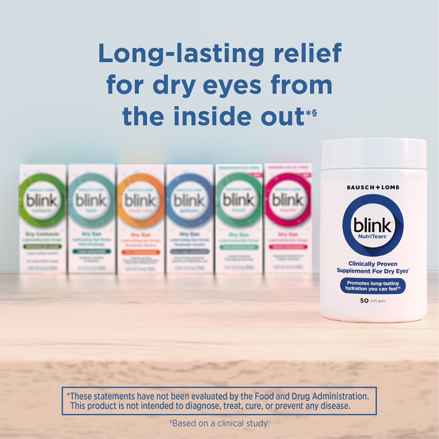 NutriTears Dry Eye & Vision Health Softgels 50 Count