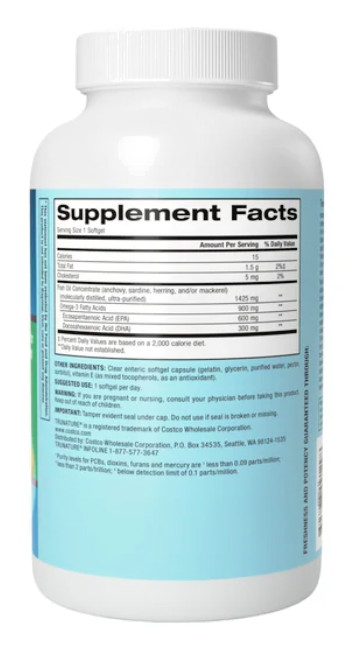 trunature Triple Strength Omega-3 900 mg, 200 Softgels